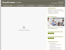 Tablet Screenshot of pearlcondos.com